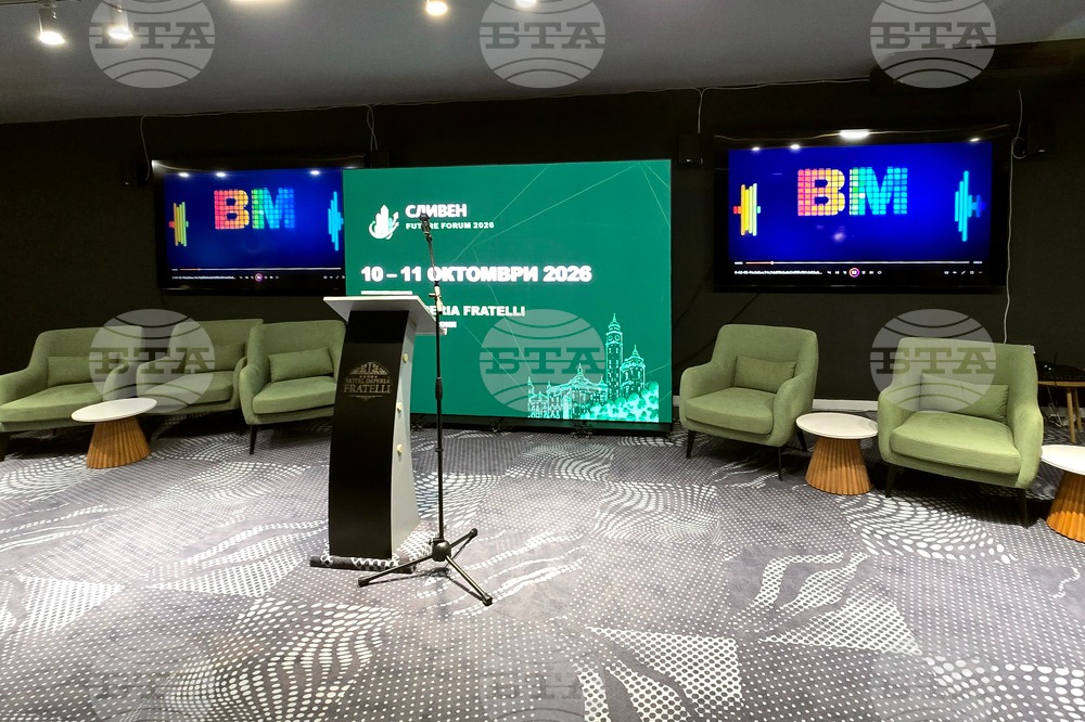 LED wall and screens at a press venue