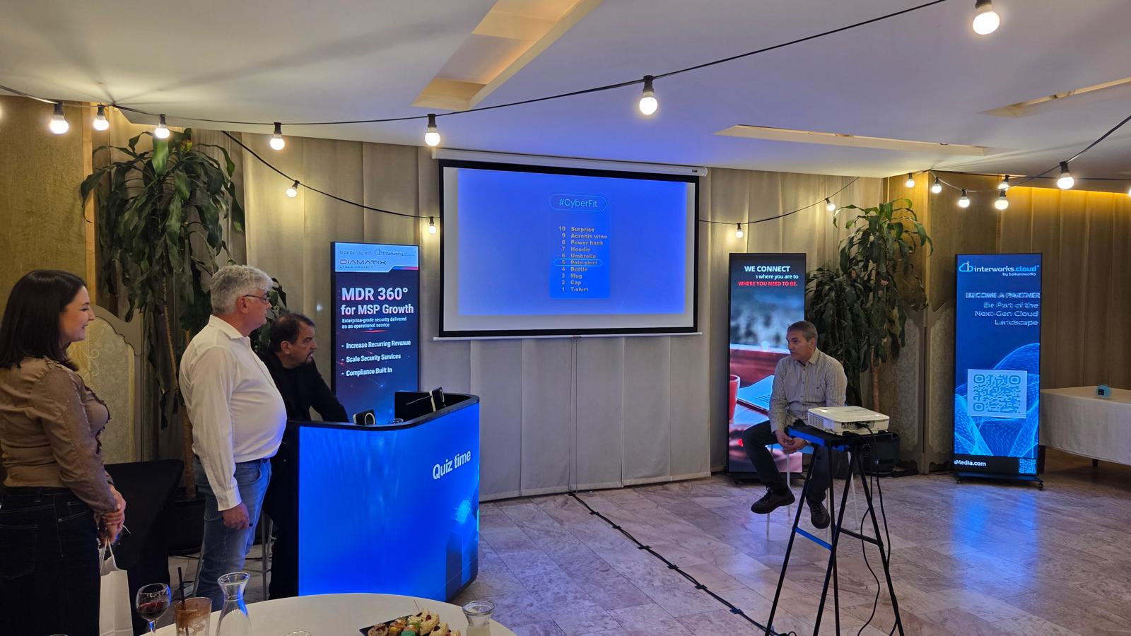 LED display at event