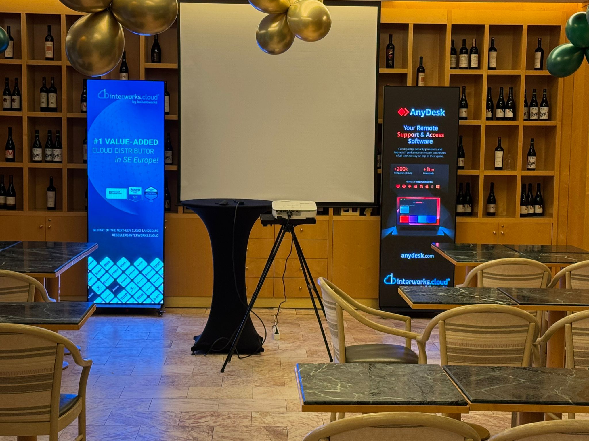 LED screen rental setup